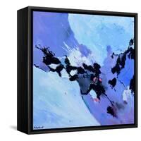 Blue journey-Pol Ledent-Framed Stretched Canvas