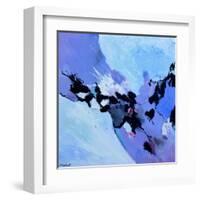 Blue journey-Pol Ledent-Framed Art Print