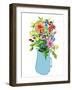 Blue jug’  oil pastels-Sarah Thompson-Engels-Framed Giclee Print