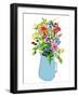 Blue jug’  oil pastels-Sarah Thompson-Engels-Framed Giclee Print