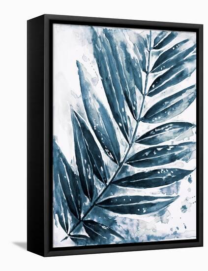 Blue Jungle Leaf I-Patricia Pinto-Framed Stretched Canvas