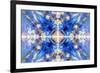 Blue Kaleidoscope Background-Steve18-Framed Art Print