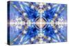 Blue Kaleidoscope Background-Steve18-Stretched Canvas