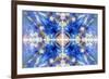 Blue Kaleidoscope Background-Steve18-Framed Premium Giclee Print