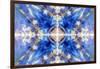 Blue Kaleidoscope Background-Steve18-Framed Art Print