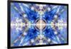 Blue Kaleidoscope Background-Steve18-Framed Art Print