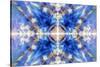 Blue Kaleidoscope Background-Steve18-Stretched Canvas