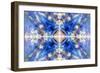 Blue Kaleidoscope Background-Steve18-Framed Art Print