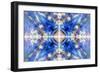 Blue Kaleidoscope Background-Steve18-Framed Art Print