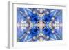 Blue Kaleidoscope Background-Steve18-Framed Art Print