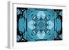 Blue Kaleidoscope Flower-Steve18-Framed Premium Giclee Print