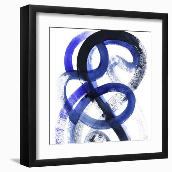 Blue Kinesis VI-Grace Popp-Framed Art Print