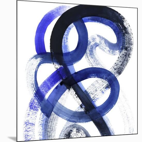 Blue Kinesis VI-Grace Popp-Mounted Art Print