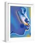 Blue Kiss-Abstract Graffiti-Framed Giclee Print