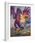 Blue Knight and Dragon-Judy Mastrangelo-Framed Giclee Print