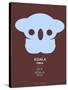 Blue Koala Multilingual Poster-NaxArt-Stretched Canvas
