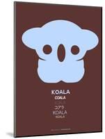 Blue Koala Multilingual Poster-NaxArt-Mounted Art Print