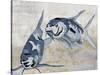 Blue Koi Harmony-Jacob Q-Stretched Canvas