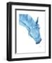 Blue Lacey Thick-Beverly Dyer-Framed Art Print