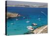 Blue Lagoon, Aerial View, Comino Island, Republic of Malta-Nico Tondini-Stretched Canvas