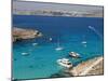 Blue Lagoon, Aerial View, Comino Island, Republic of Malta-Nico Tondini-Mounted Photographic Print