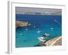 Blue Lagoon, Aerial View, Comino Island, Republic of Malta-Nico Tondini-Framed Photographic Print