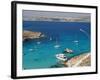 Blue Lagoon, Aerial View, Comino Island, Republic of Malta-Nico Tondini-Framed Photographic Print