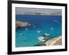 Blue Lagoon, Aerial View, Comino Island, Republic of Malta-Nico Tondini-Framed Photographic Print