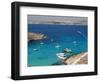 Blue Lagoon, Aerial View, Comino Island, Republic of Malta-Nico Tondini-Framed Photographic Print