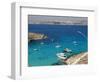 Blue Lagoon, Aerial View, Comino Island, Republic of Malta-Nico Tondini-Framed Photographic Print