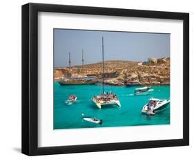 Blue Lagoon, Comino, Malta, Mediterranean, Europe-Billy Stock-Framed Photographic Print
