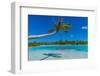 Blue lagoon, Fakarava, Tuamotu archipelago, French Polynesia-Michael Runkel-Framed Photographic Print