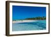 Blue lagoon, Fakarava, Tuamotu archipelago, French Polynesia-Michael Runkel-Framed Photographic Print