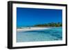 Blue lagoon, Fakarava, Tuamotu archipelago, French Polynesia-Michael Runkel-Framed Photographic Print