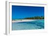 Blue lagoon, Fakarava, Tuamotu archipelago, French Polynesia-Michael Runkel-Framed Photographic Print