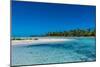 Blue lagoon, Fakarava, Tuamotu archipelago, French Polynesia-Michael Runkel-Mounted Photographic Print