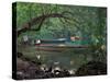 Blue Lagoon, Jamaica, Caribbean-Robin Hill-Stretched Canvas