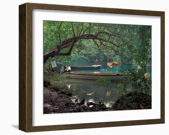 Blue Lagoon, Jamaica, Caribbean-Robin Hill-Framed Premium Photographic Print