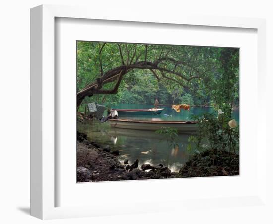 Blue Lagoon, Jamaica, Caribbean-Robin Hill-Framed Photographic Print