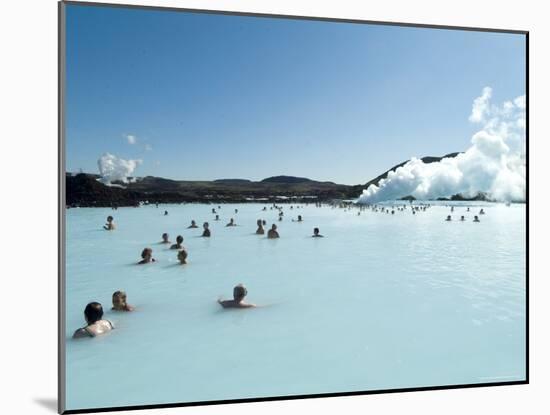 Blue Lagoon (Mineral Baths), Near Keflavik, Iceland, Polar Regions-Ethel Davies-Mounted Photographic Print