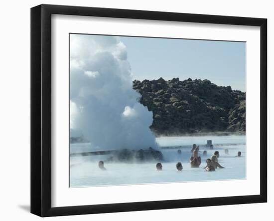 Blue Lagoon (Mineral Baths), Near Keflavik, Iceland, Polar Regions-Ethel Davies-Framed Photographic Print