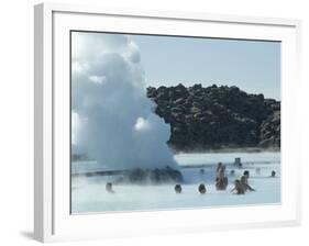 Blue Lagoon (Mineral Baths), Near Keflavik, Iceland, Polar Regions-Ethel Davies-Framed Photographic Print