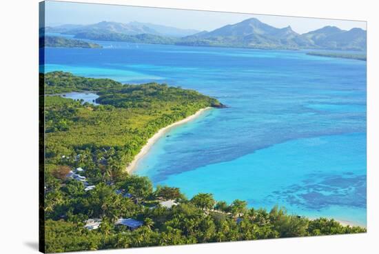 Blue Lagoon, Nacula Island, Yasawa Island Group, Fiji, South Pacific Islands, Pacific-Marco Simoni-Stretched Canvas