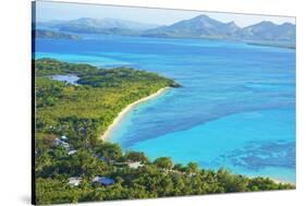 Blue Lagoon, Nacula Island, Yasawa Island Group, Fiji, South Pacific Islands, Pacific-Marco Simoni-Stretched Canvas