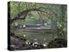 Blue Lagoon near Port Antonio, Mexico-Robin Hill-Stretched Canvas