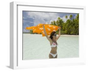 Blue Lagoon, Rangiroa, Tuamotu Archipelago, French Polynesia Islands-Sergio Pitamitz-Framed Photographic Print