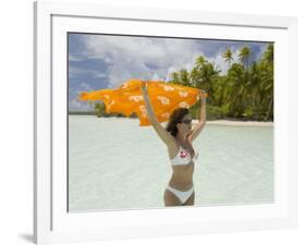 Blue Lagoon, Rangiroa, Tuamotu Archipelago, French Polynesia Islands-Sergio Pitamitz-Framed Photographic Print