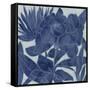 Blue Lagoon Silhouette II-June Vess-Framed Stretched Canvas