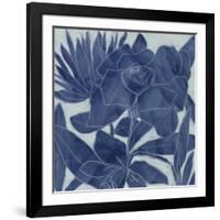 Blue Lagoon Silhouette II-June Vess-Framed Art Print