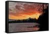 Blue Lake and Mt Hood at Sunrise, Oregon, USA-Jaynes Gallery-Framed Stretched Canvas